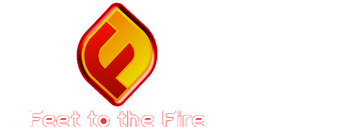 Feet to the Fire Politics: Conservative Talk Show Logo