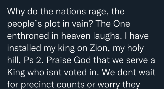 Ep. 147 11.4.21 Elections Come and Go: Our God Reigns