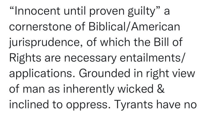 Ep. 190 8.23.22 “Innocent Until Proven Guilty” is Biblical Jurisprudence
