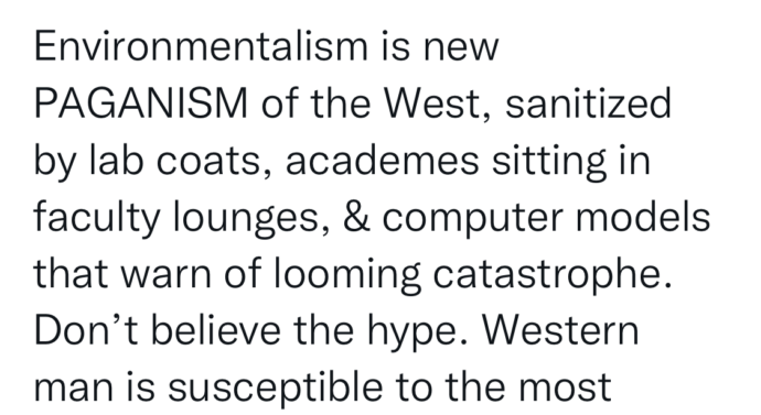 Ep. 216 10.17.22 Environmentalism is the New Pagan Religion in the West