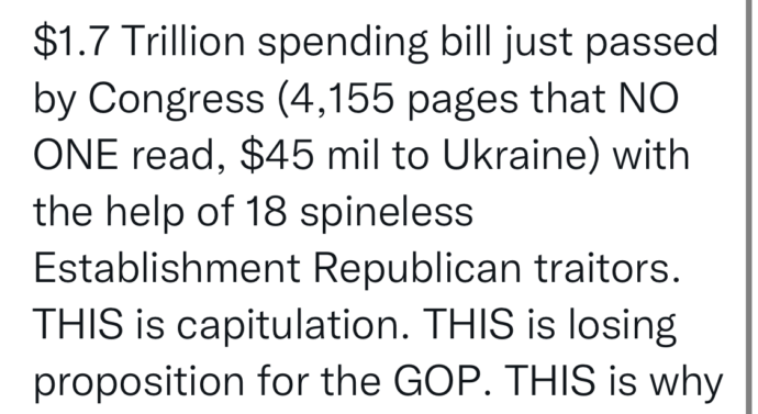 Ep. 261 12.23.22 $1.7 Trillion Case Study in Why Establishment Republicans Are the WORST