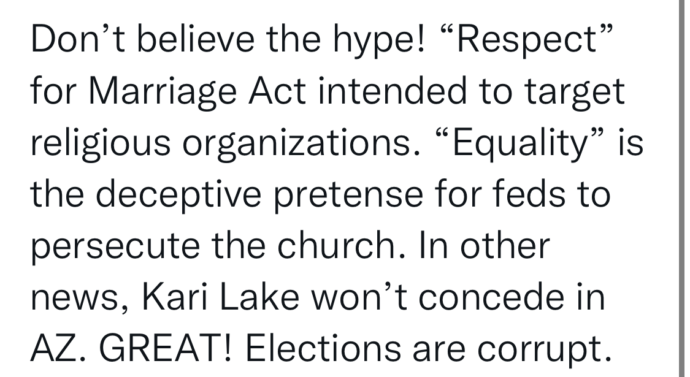 Ep. 245 Trump Still Winning, Respect for Marriage Act a Scam, and Kari Lake Won’t Concede!
